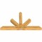 Ekena Millwork Saratoga Rough Sawn Timber Gable Bracket, Western Red Cedar, 84"W x 49"H x 6"D x 6"F, 14/12 Pitch GBW084X49X0606SAR00RWR - alternate 3